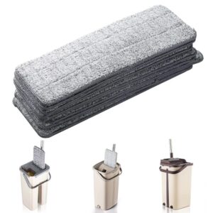 Pack of 2 Washable Durable Replacement Microfiber Pads Dust Push Mop Cloth for Flat Squeeze Mop 33X12CM - Image 3