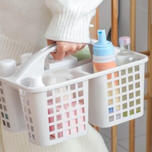Plastic Bathroom Basket Kitchen Sink Basket Shower Caddy Basket with Compartments,(random color ) - Image 1