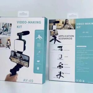Vlogger video making Kits Vlog Microphone LED Fill Light Mini Tripod mobile holder - Image 4