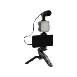 Vlogger video making Kits Vlog Microphone LED Fill Light Mini Tripod mobile holder - Image 3