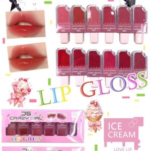 Pack of 06 - Crazy Girl Ice Cream Matte Lipgloss | Best Quality Lip Gloss Set For Girls & Womens - Image 3