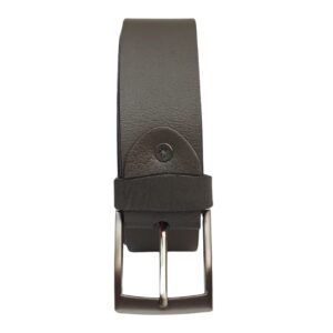(Big Size) - Men Buffalo leather belt grey color | Waist Belt for boys & Mens (Grey) - Image 5