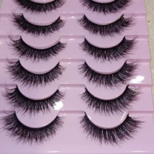 M38 3D False Eyelashes Fake Eyelashes Dramatic Messy Mink for girls & women - Image 2
