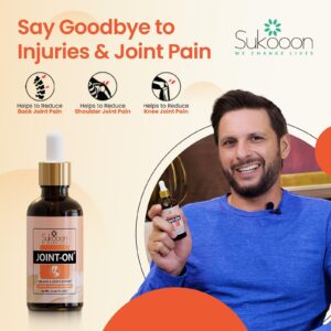 Sukoon Joint On Essential Oil Blend For Pain In Joints, Back Pain, Arthritis Pain, Knee Pain, Tennis Elbow, Strains And Sprains - 30ml - Image 5