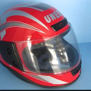 Uneed Bike Helmet unbreakable - Black - Transparent Visor - Motorcycle Helmet - Motorbike Helmet - Image 3