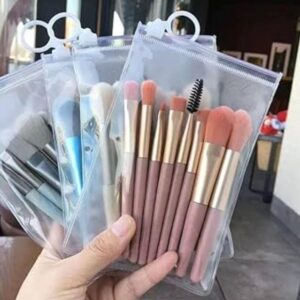 8 Pieces Cute Mini Brushes Pack  (random color) - Image 2