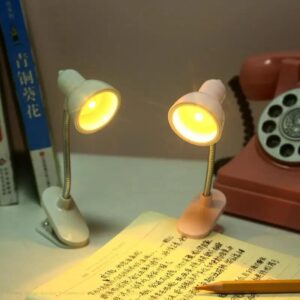 Mini Book Light with Clip Portable LED Reading Lamp Travel Bedroom Night Light Night (Random color) - Image 4