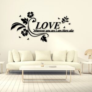 Love quotewall art Wall Art | Wall Decor Wall frame I Wall frame for bedroom I black color - Image 1