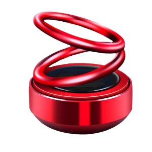 Car Solar Mounted Suspended Double Ring Ornaments, Aromatherapy Perfume, High-End Elegance, Car Interior Accessories (Random Color) - Image 4