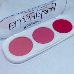 3 Color Makeup Blush Palette Mineral Powder Red Rouge Long Lasting Natural Cheek Blusher (random color) - Image 4
