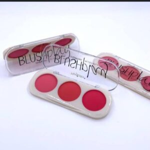 3 Color Makeup Blush Palette Mineral Powder Red Rouge Long Lasting Natural Cheek Blusher (random color) - Image 5