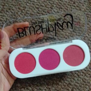3 Color Makeup Blush Palette Mineral Powder Red Rouge Long Lasting Natural Cheek Blusher (random color) - Image 2