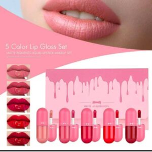 Pack of 5 Matte Lip Gloss Kit | 5 Capsule Matte Lipstick Set - Image 5