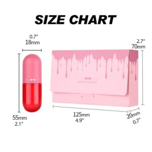 Pack of 5 Matte Lip Gloss Kit | 5 Capsule Matte Lipstick Set - Image 3