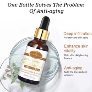 AICHUN BEAUTY Anti-Wrinkle Moisturizing Facial Serum - Hyaluronic Acid, Argan Oil - 2in1 Care - 30ml - Image 2