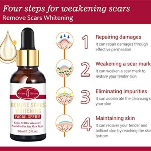 AICHUN BEAUTY Scar Removal Facial Serum Pimples Stretch Marks Face Moisturizing Body Remove Scars Kojic Acid Vitamin E 30ml - Image 3