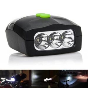 3 LED Bicycle Front Head light & bell siren alarm hooter / cycle light generic - Image 2