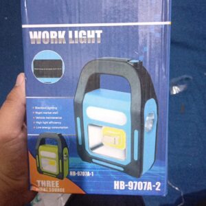 Work Light  Emergency Light / Rechargeable, Solar Charging, USB Charging Work Light / Camping Light / Outdoor Portable Light HB-9707B-2 / - Image 3
