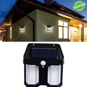 Double Head Antique Solar Sensor Lamp Solar Warm Lighting Lamp Outdoor Wall Lights - Image 4