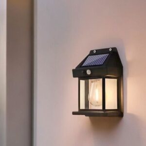Solar Tungsten Filament Wall Lamp ? Outdoor Intelligent Induction Light for Garden, Courtyard & Villa - Image 2