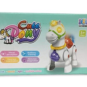 Walking Musical Pony Horse - Lights and Sounds - Interactive Kid Fun Toy (Random color) - Image 4