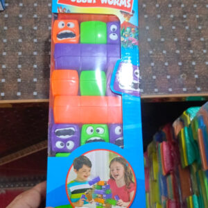 Wobbly Worms Tower Balancing Game | Tower Tumbling Stacking Board Games Building Blocks - Image 2