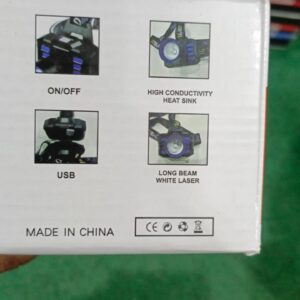 Headlamp Rechargeable Powerful Head Lamp with Built-in Battery Outdoor Camping Headlight Head Flashlight Head Light - Image 3