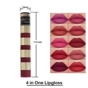 4 in 1 glossy lip gloss (random color) - Image 3