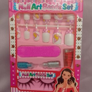 Kids Eyelashes & Nail Art Set - Image 2