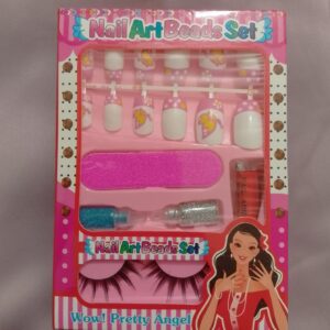 Kids Eyelashes & Nail Art Set - Image 1