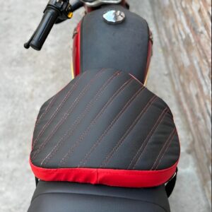 Double Stitch Water Proof Bike Seat Cushion /Motorcycle Seat Cover / Motor Bike Long Route Cushion Long Travel Seat Comfortable (Molty Foam 1inch) - Image 1