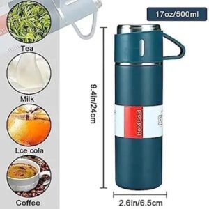Stainless Steel 500ml Hot & Cool Water Bottle (500 ml) (Random color) - Image 5
