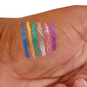 (Pack of 6 ) Rose Touch Glitter  Diamond Eyeliner Waterproof - Image 1