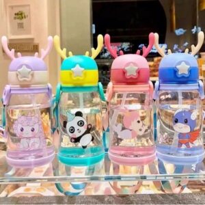 Reindeer Thorn Shape Water Bottle For Kids (600ML) (random color) - Image 1