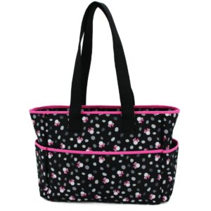 Stylish Disney Minnie Mouse Diaper Bag Set with Changing Pad & Bottle Holder - Image 2