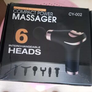 Compact Power Massager Gun with 6 Interchangable heads CY-002 - Image 4