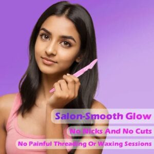 Pack Of 3 Eyebrow Painless Facial Hair Remover Razor For Face, Women And Men - Image 5