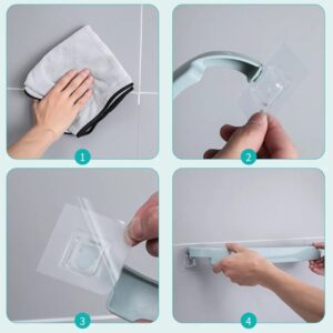 (1 PCs )Plastic Towel Hanger Stick Standing Suction Towel Rack Wall Mounted Cover Bathroom Storage Shelf (random color) - Image 4