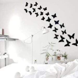 Buy one get one free 3d wall clock with light and pack of 30 butterfly - Image 1