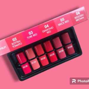 Pack of 6 Matte Bob Lipstick Set - Image 4