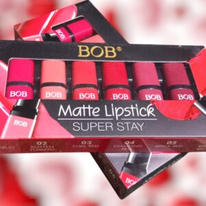 Pack of 6 Matte Bob Lipstick Set - Image 1