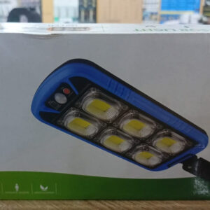 Solar Street COB Light With Sensor ZB-150B | Motion Sensor Security Streetlights for Parking Lot - Remote Control (Random color) - Image 1