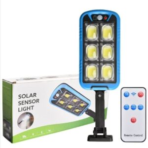 Solar Street COB Light With Sensor ZB-150B | Motion Sensor Security Streetlight for Parking Lot  Remote Control (Random color) - Image 3