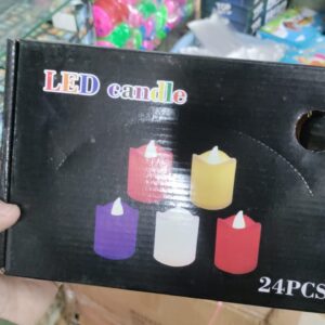 12 Pcs Led candles Colorful LED Candles Lights Battery Operated Flameless Tealight Fake Candles Lamp - Image 1