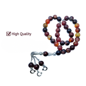 Sulemani Aqeeq Stone Tasbeeh | 33 Beads | 10 MM Size | Religious Islamic Tasbih Gift - Image 4