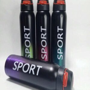 500ml Portable Sports Water Bottles Thermos With Straw (random color) - Image 1