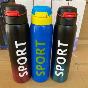 500ml Portable Sports Water Bottles Thermos With Straw (random color) - Image 4