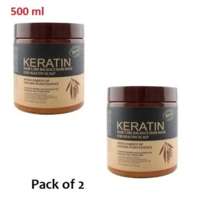 Pack Of 2 | Keratin Hair Mask Treatment Your Secret to Shiny, Healthy Hair 500ml - Image 3