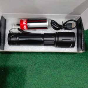 Portable LED flashlight, 3 light intensity modes, USB, - Image 4