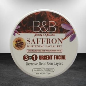 B and B Saffron Whitening Facial Kit 3 in 1 - Urgent Facial & Dead Skin Removal - Image 5